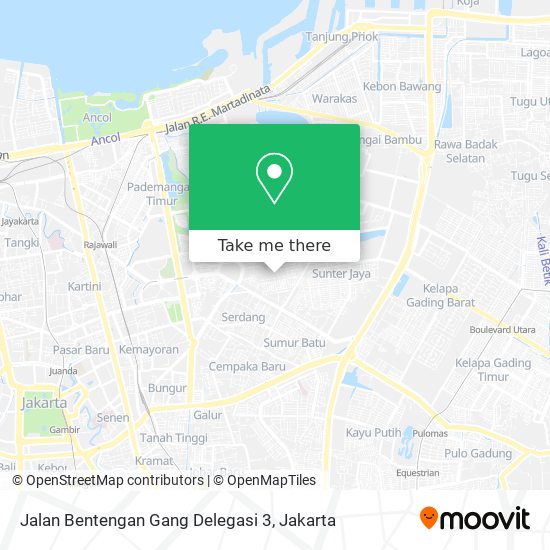 Jalan Bentengan Gang Delegasi 3 map