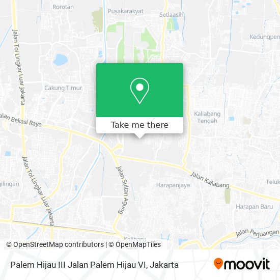 Palem Hijau III Jalan Palem Hijau VI map