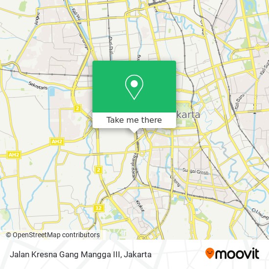 Jalan Kresna Gang Mangga III map