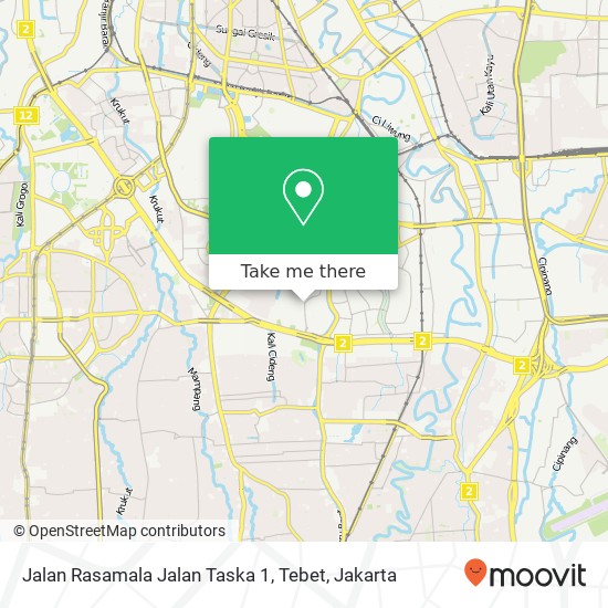 Jalan Rasamala Jalan Taska 1, Tebet map