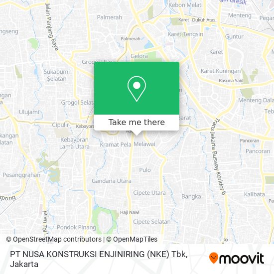 PT NUSA KONSTRUKSI ENJINIRING (NKE) Tbk map
