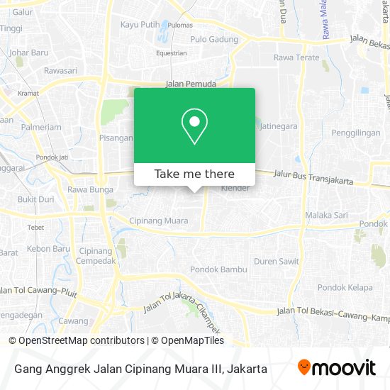 Gang Anggrek Jalan Cipinang Muara III map