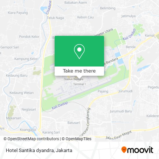 Hotel Santika dyandra map