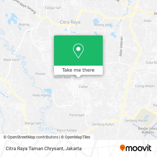 Citra Raya Taman Chrysant map