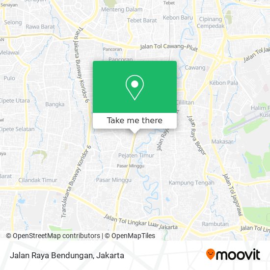 Jalan Raya Bendungan map