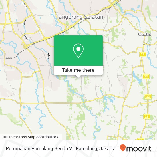 Perumahan Pamulang Benda VI, Pamulang map