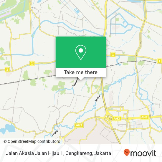 Jalan Akasia Jalan Hijau 1, Cengkareng map