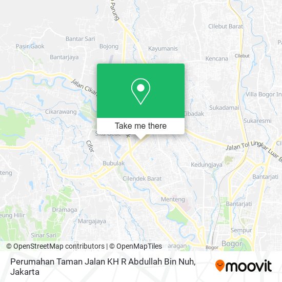 Perumahan Taman Jalan KH R Abdullah Bin Nuh map