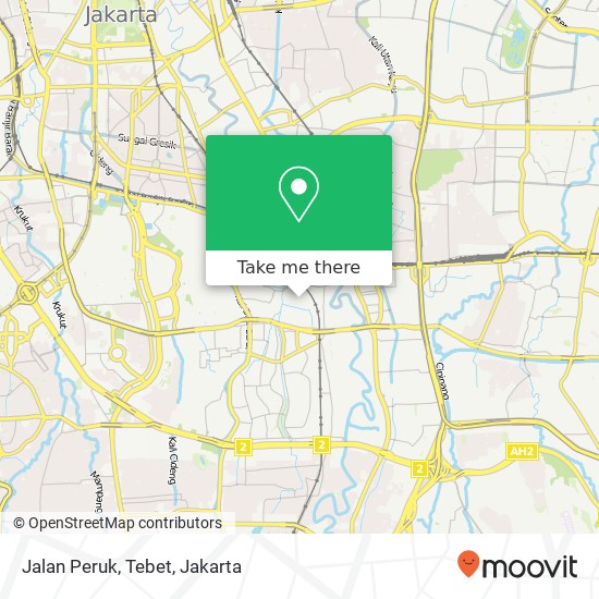 Jalan Peruk, Tebet map