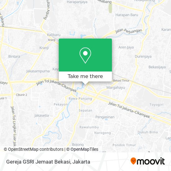 Gereja GSRI Jemaat Bekasi map