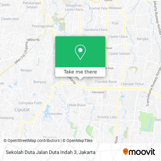 Sekolah Duta Jalan Duta Indah 3 map