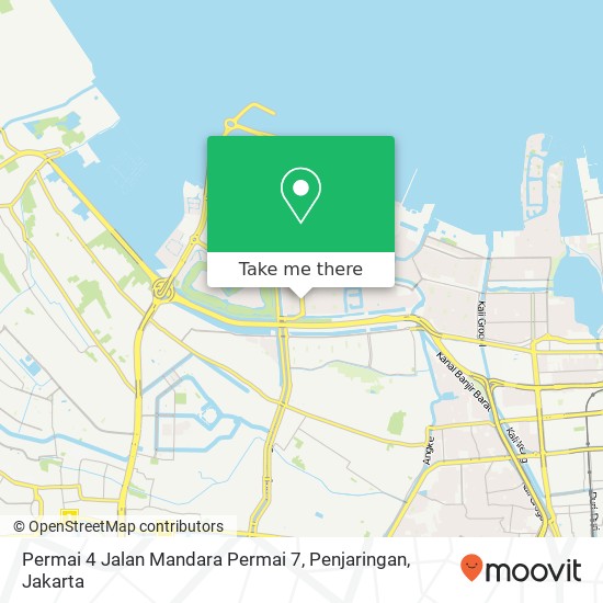 Permai 4 Jalan Mandara Permai 7, Penjaringan map