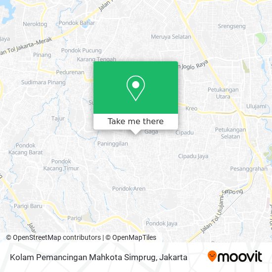 Kolam Pemancingan Mahkota Simprug map