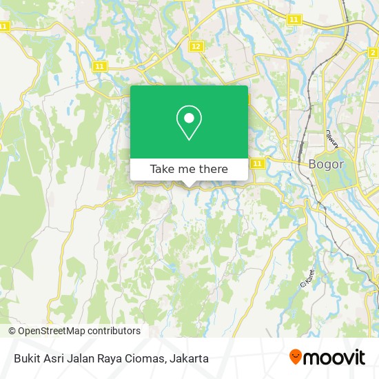 Bukit Asri Jalan Raya Ciomas map