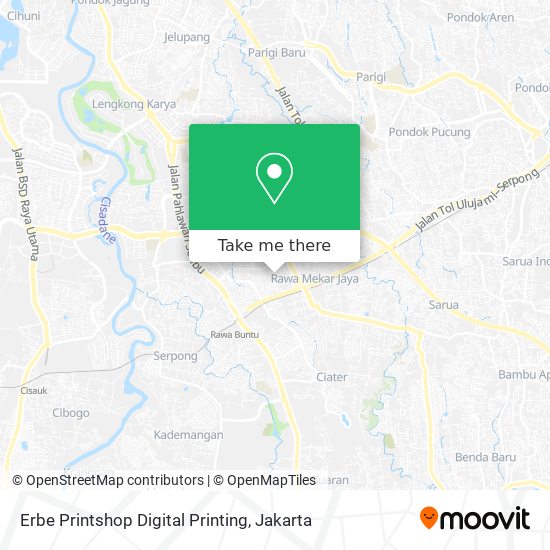 Erbe Printshop Digital Printing map