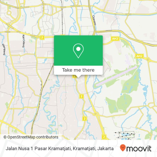 Jalan Nusa 1 Pasar Kramatjati, Kramatjati map