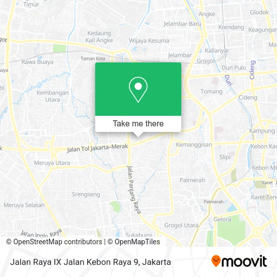 Jalan Raya IX Jalan Kebon Raya 9 map