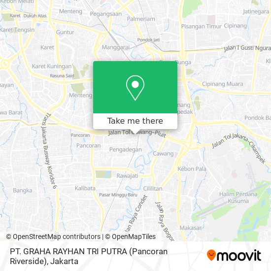 PT. GRAHA RAYHAN TRI PUTRA (Pancoran Riverside) map