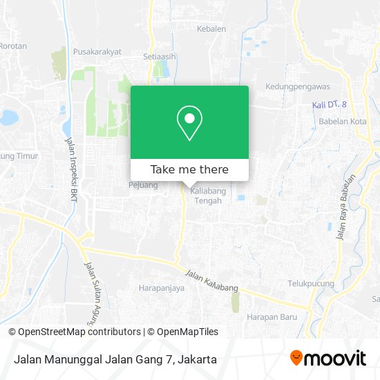 Jalan Manunggal Jalan Gang 7 map