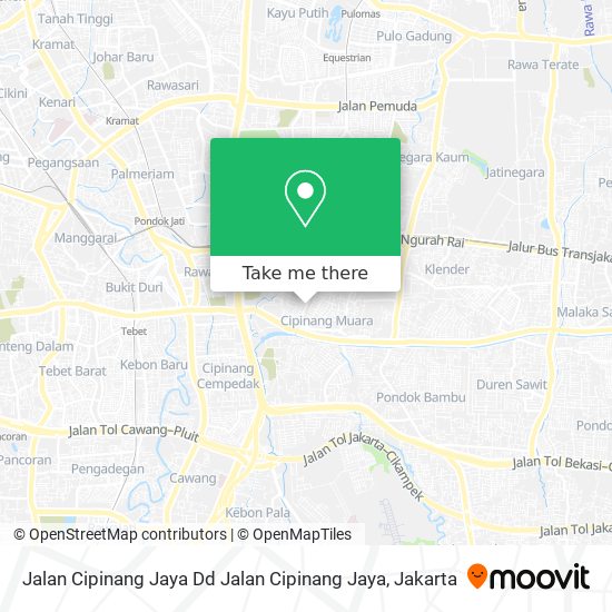Jalan Cipinang Jaya Dd Jalan Cipinang Jaya map