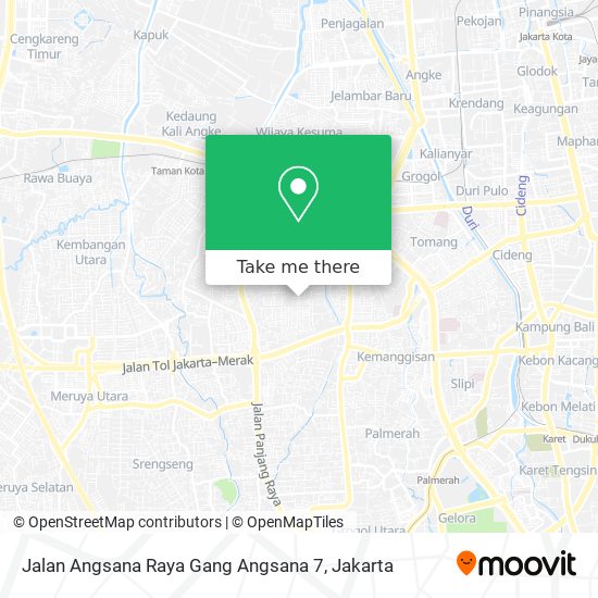 Jalan Angsana Raya Gang Angsana 7 map