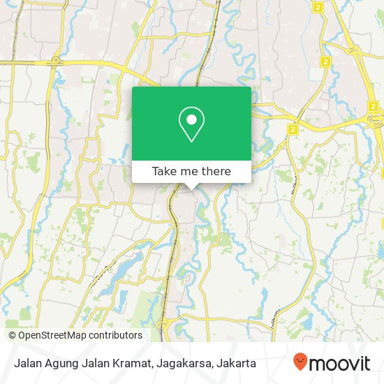 Jalan Agung Jalan Kramat, Jagakarsa map