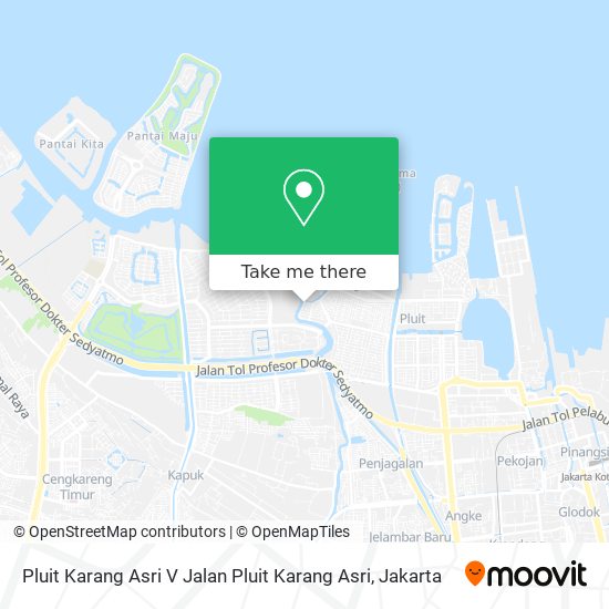 Pluit Karang Asri V Jalan Pluit Karang Asri map