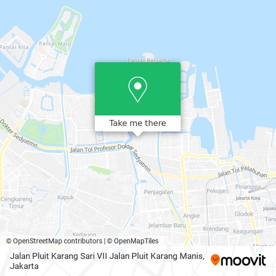 Jalan Pluit Karang Sari VII Jalan Pluit Karang Manis map