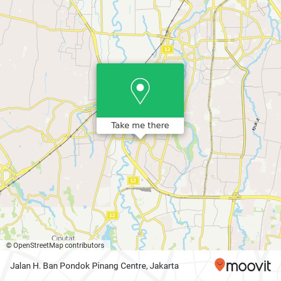 Jalan H. Ban Pondok Pinang Centre map