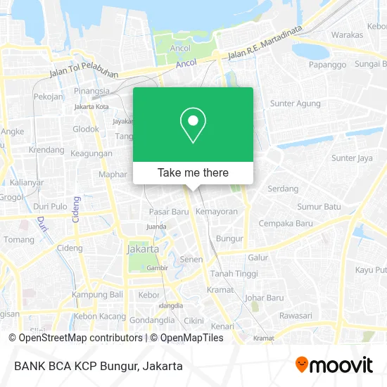 BANK BCA KCP Bungur map