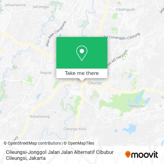 Cileungsi-Jonggol Jalan Jalan Alternatif Cibubur Cileungsi map