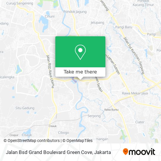 Jalan Bsd Grand Boulevard Green Cove map