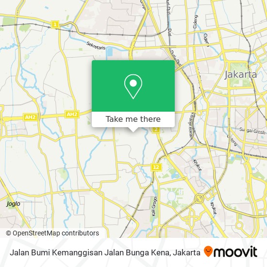 Jalan Bumi Kemanggisan Jalan Bunga Kena map