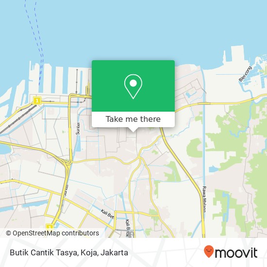 Butik Cantik Tasya, Koja map