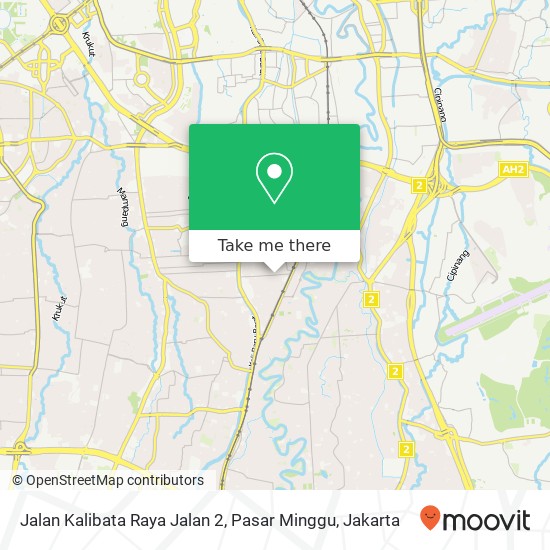 Jalan Kalibata Raya Jalan 2, Pasar Minggu map