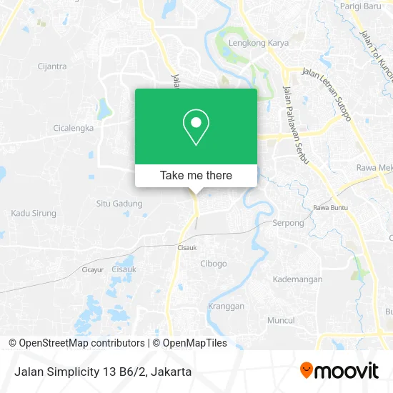 Jalan Simplicity 13 B6/2 map