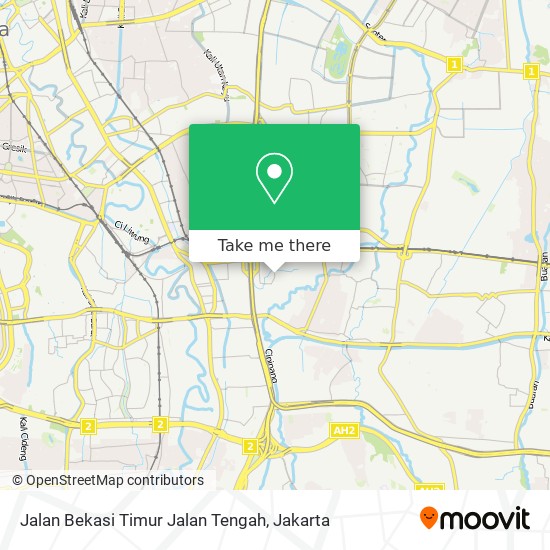 Jalan Bekasi Timur Jalan Tengah map