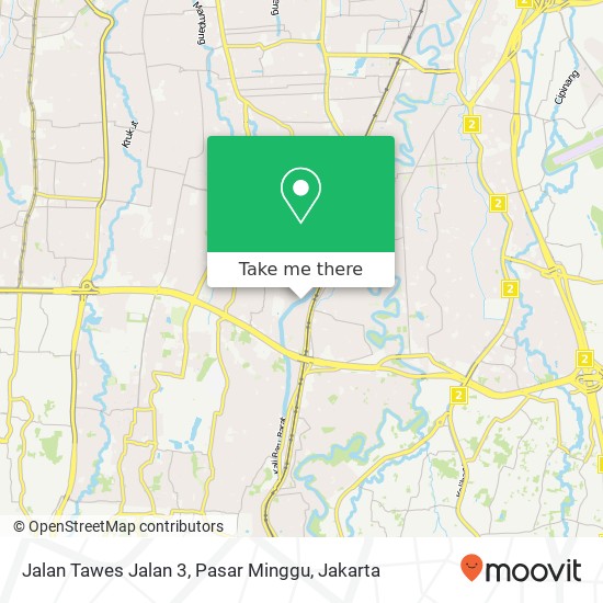 Jalan Tawes Jalan 3, Pasar Minggu map