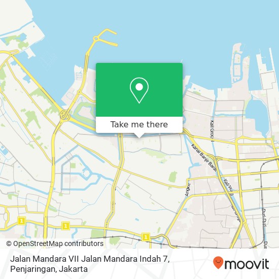 Jalan Mandara VII Jalan Mandara Indah 7, Penjaringan map