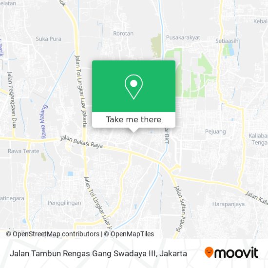 Jalan Tambun Rengas Gang Swadaya III map