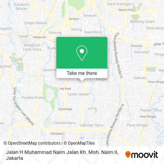 Jalan H Muhammad Naim Jalan Kh. Moh. Naim II map