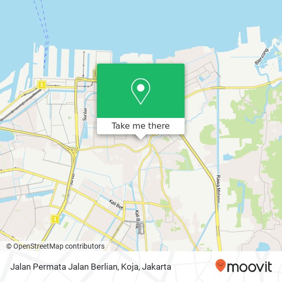 Jalan Permata Jalan Berlian, Koja map