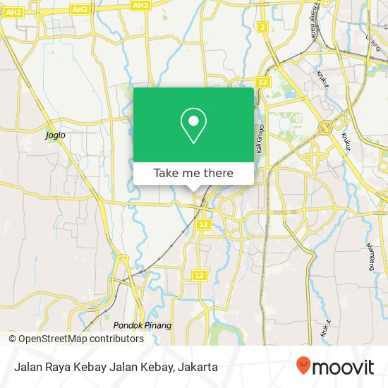 Jalan Raya Kebay Jalan Kebay map