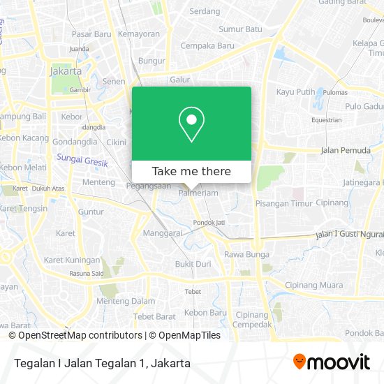 Tegalan I Jalan Tegalan 1 map