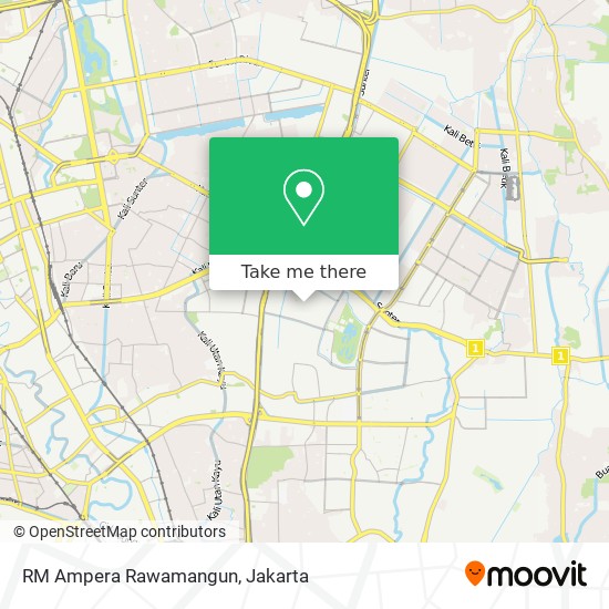 RM Ampera Rawamangun map