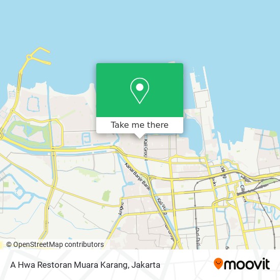 A Hwa Restoran Muara Karang map