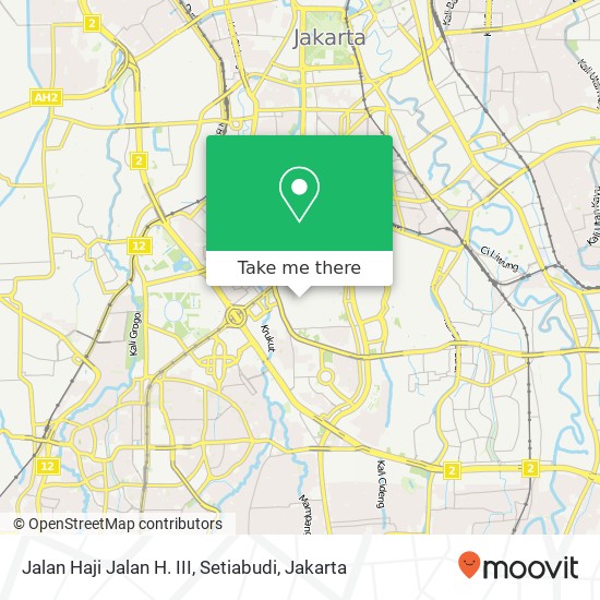 Jalan Haji Jalan H. III, Setiabudi map