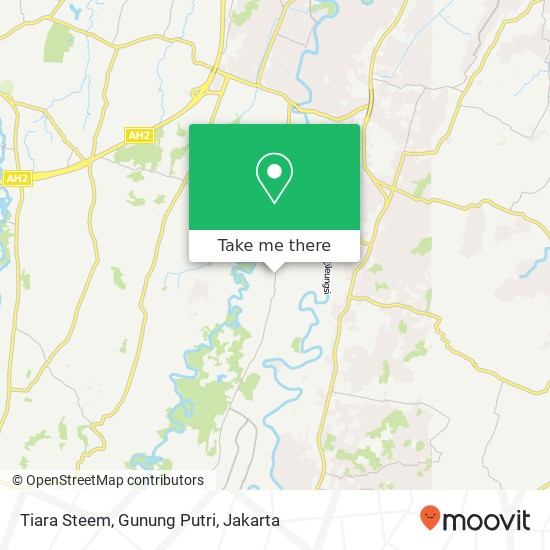 Tiara Steem, Gunung Putri map