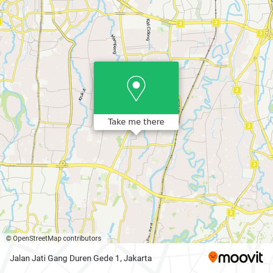 Jalan Jati Gang Duren Gede 1 map