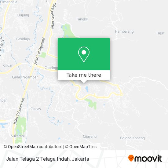 Jalan Telaga 2 Telaga Indah map